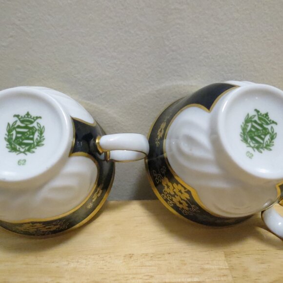Echt Weimar Kobalt Coffee Tea Espresso Demitasse 7 pc Set GDR 1949-1980 - Picture 16 of 16